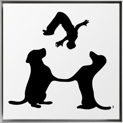 Auf dem Hund Nachttiere acrobat