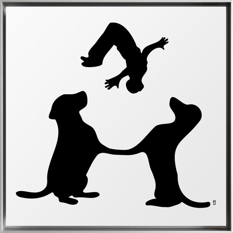 Auf dem Hund Nachttiere acrobat