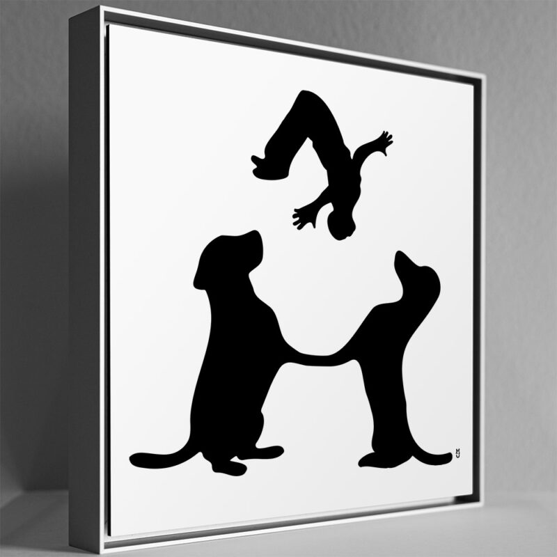 Auf dem Hund Nachttiere acrobat